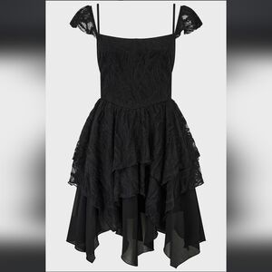 Killstar Black Lace Mini Dress